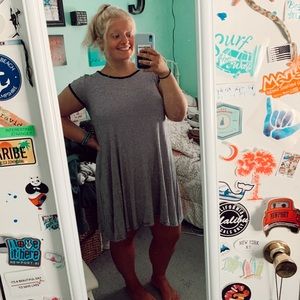 SO brand Casual Striped T-shirt Dress